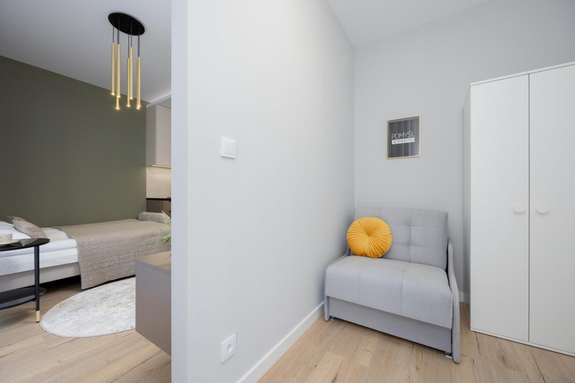 Piekne Studia Dla 3 Osob & Parking By Renters Apartament *
