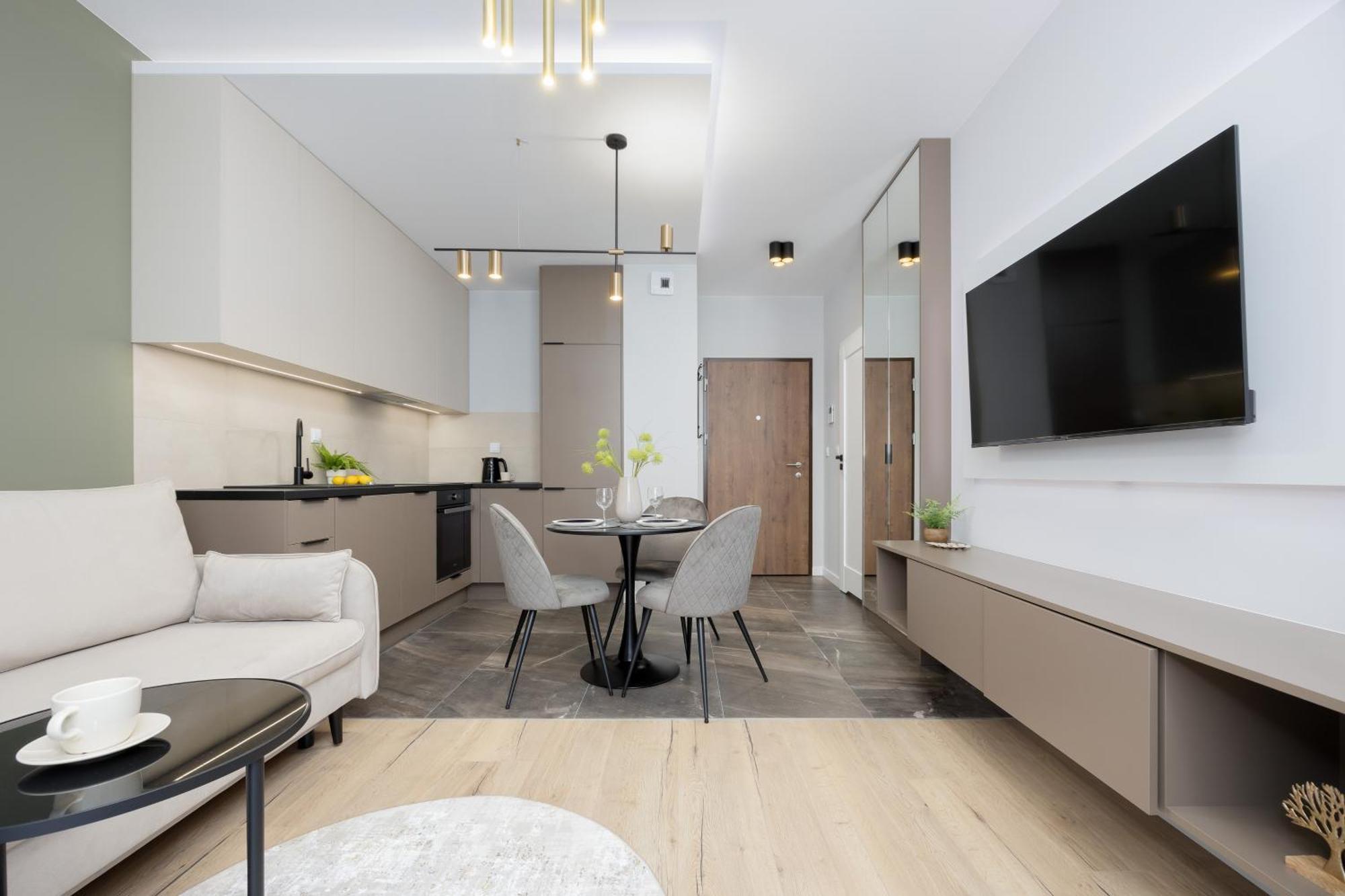 Piekne Studia Dla 3 Osob & Parking By Renters Apartament