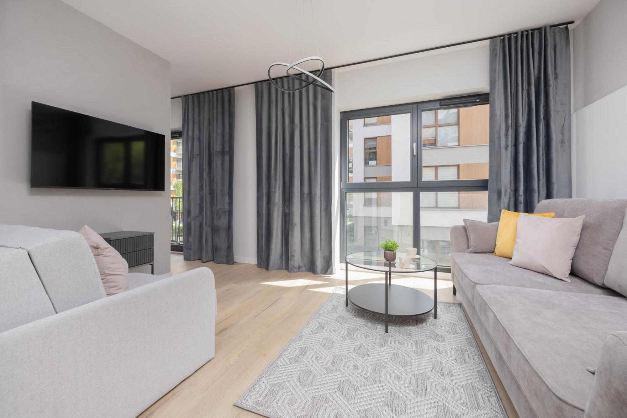 Piekne Studia Dla 3 Osob & Parking By Renters Apartament *